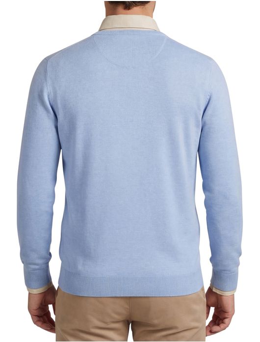 Portofino trui v-hals Vince lichtblauw