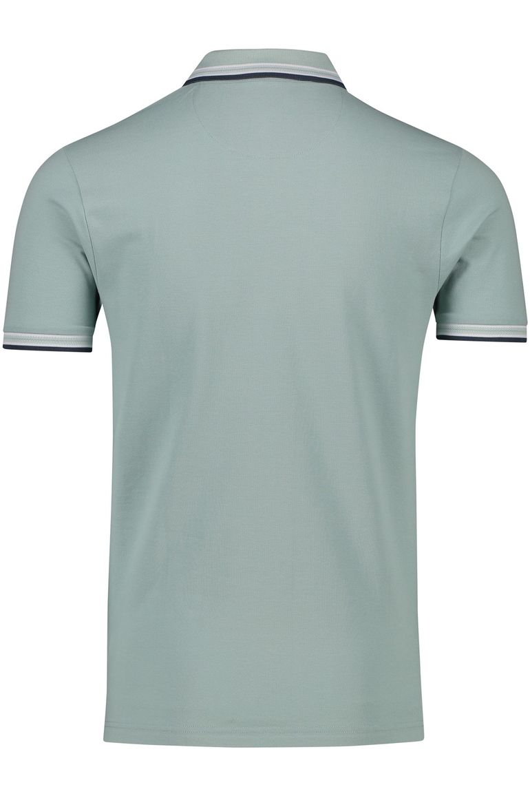 Portofino poloshirt groen 3-knoops stretch
