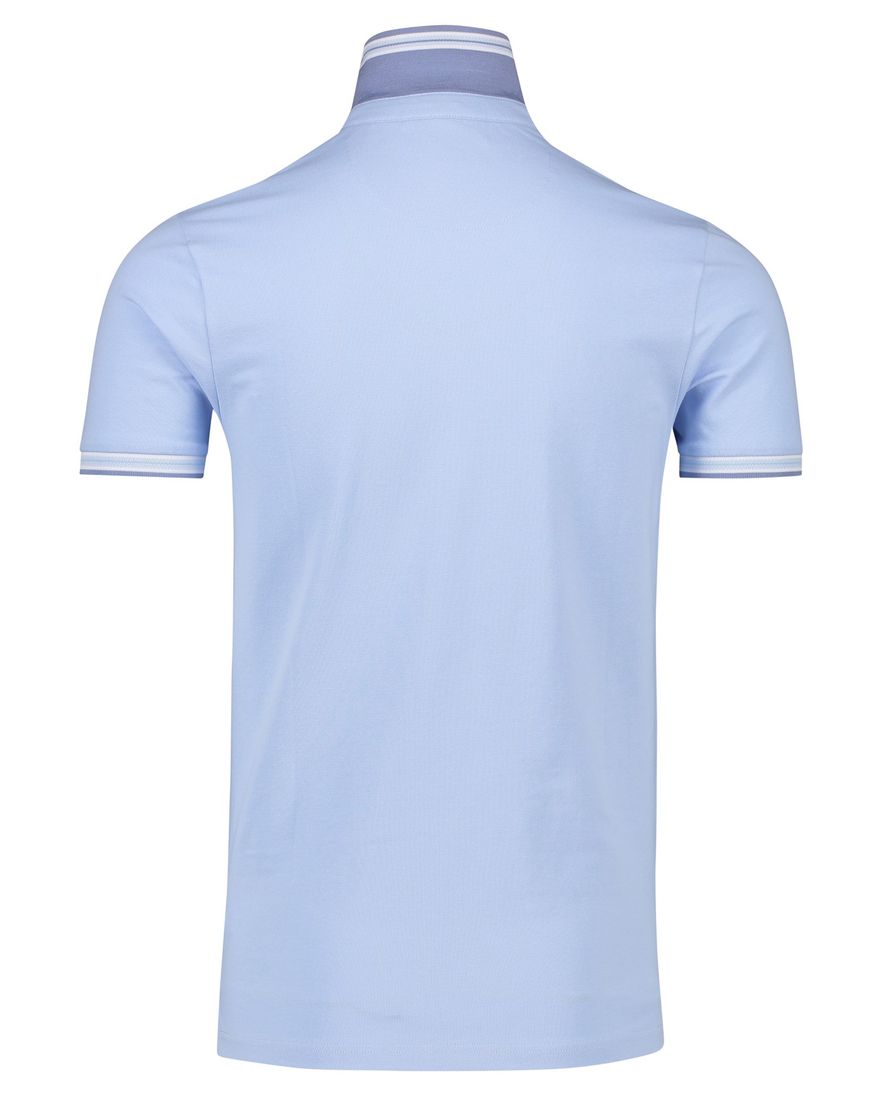 Portofino polo normale fit lichtblauw effen