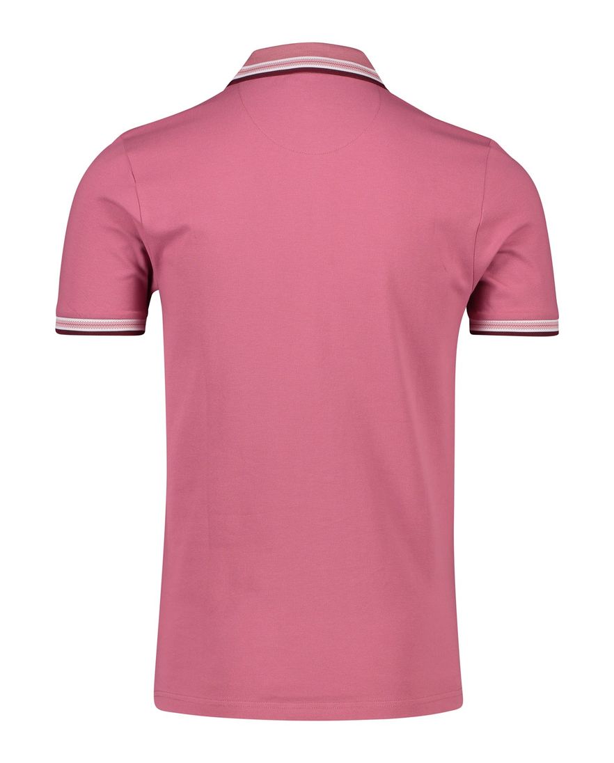 Portofino polo normale fit roze katoen roze knopen