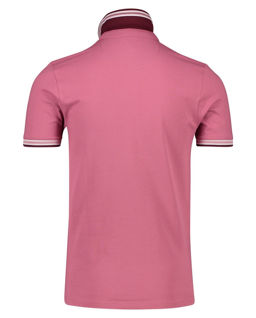 Portofino polo normale fit roze katoen roze knopen