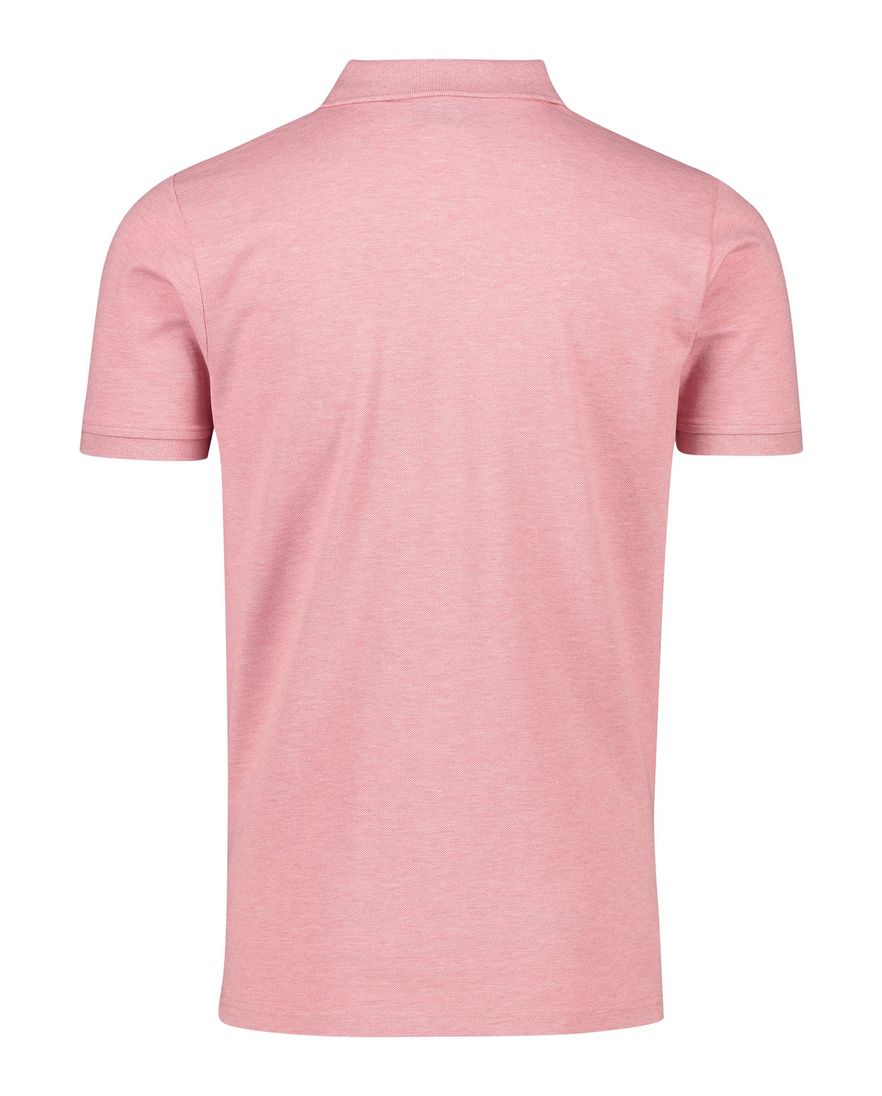 Portofino poloshirt normale fit roze gemêleerd katoen