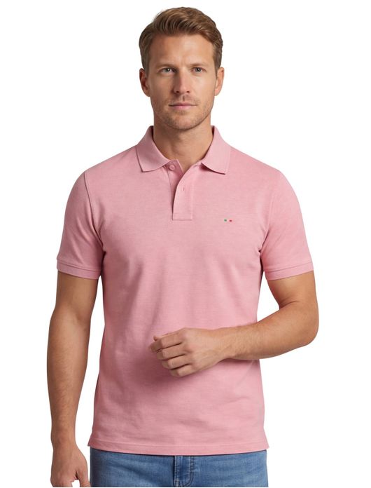 Portofino polo lichtroze 2-knoops
