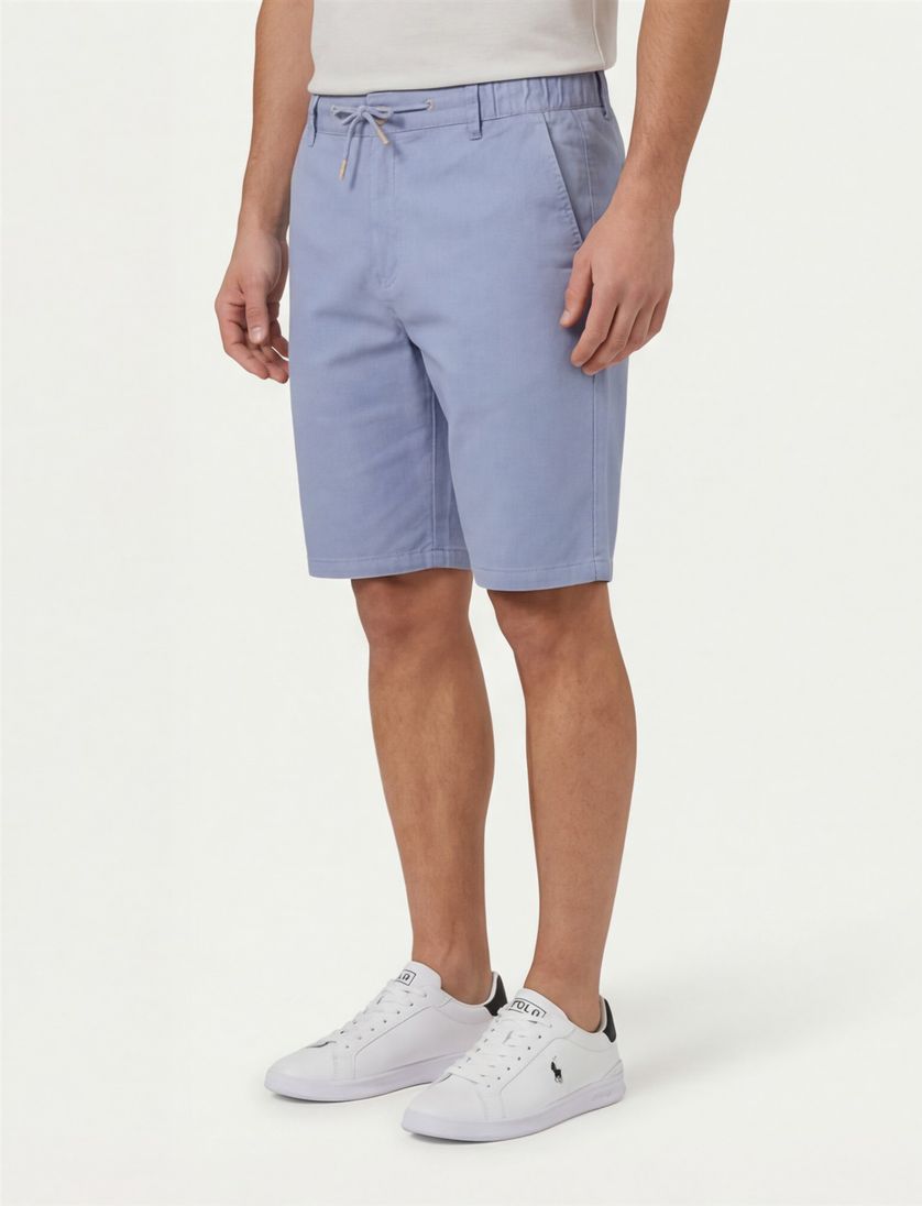 Portofino korte broek katoen lichtblauw