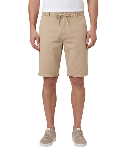 Portofino Katoenen Portofino elastische band korte broek camel