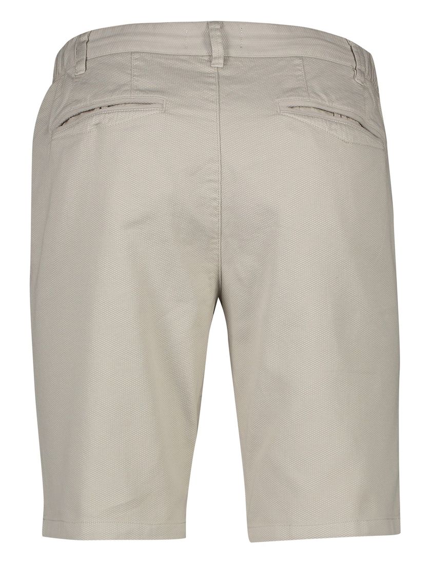 Korte broek Portofino beige elastische band katoen