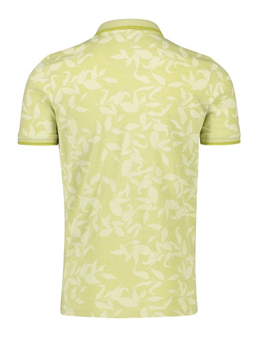 State of Art poloshirt geel geprint
