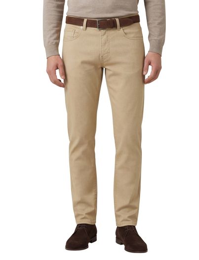 Pierre Cardin Pierre Cardin Lyon tapered 5-pocket pantalon camel