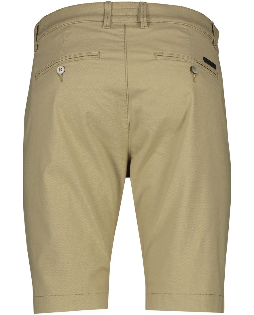 Katoenen Pierre Cardin Bermuda effen bruin Lyon