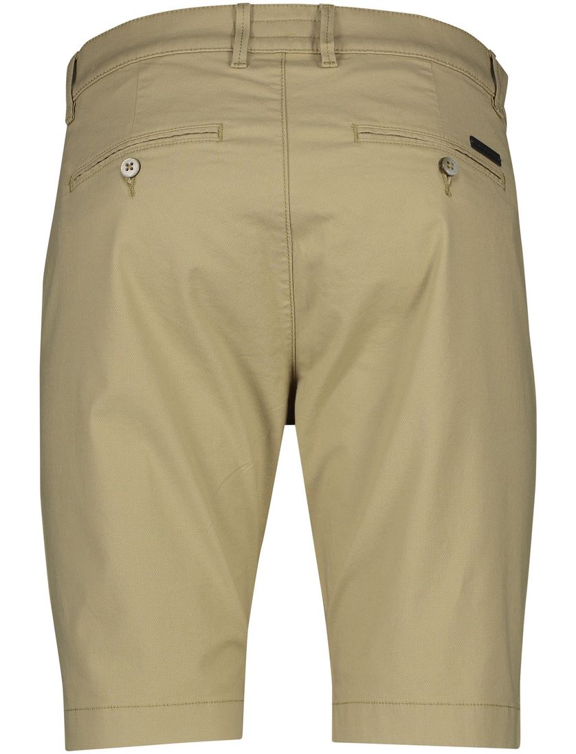 Pierre Cardin Bermuda effen bruin Lyon katoen