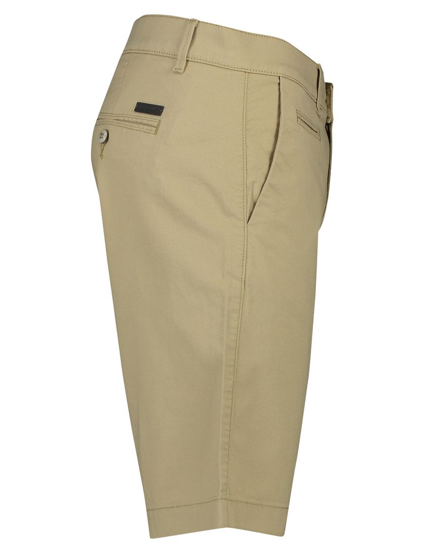 Pierre Cardin Bermuda effen bruin Lyon katoen