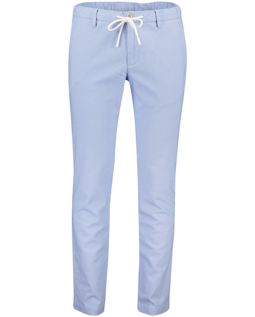 Alberto katoenen chino elastische band lichtblauw