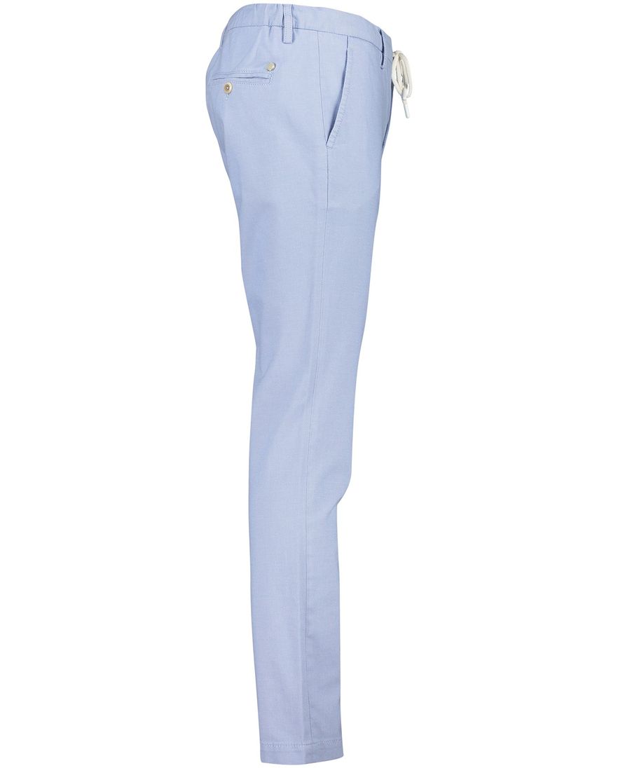 Alberto katoenen chino elastische band lichtblauw