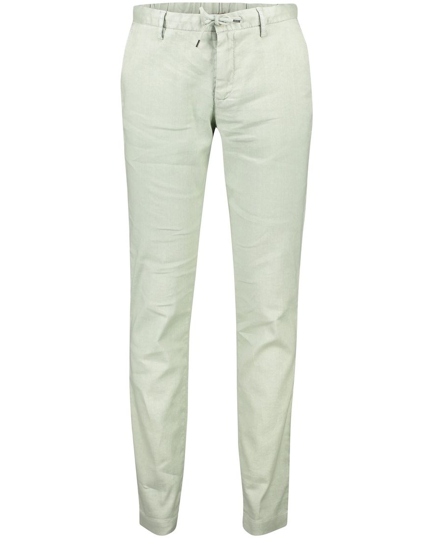 Alberto Performance chino katoen effen groen slim fit