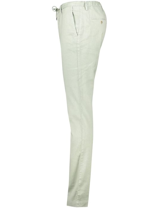 Alberto slim fit Performance chino linnen groen