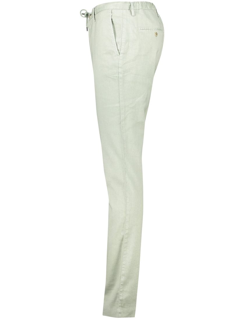 Katoenen Alberto slim fit Performance chino groen