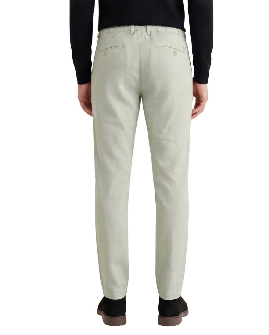 Alberto Performance chino katoen effen groen slim fit