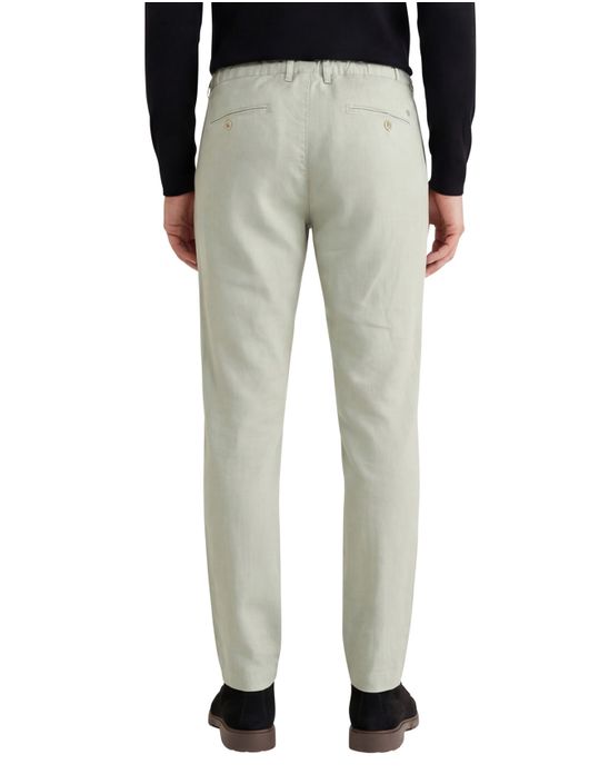 Alberto slim fit Performance chino linnen groen