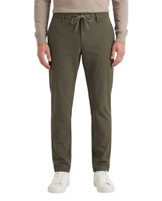 Alberto Alberto pantalon donkergroen mover slim fit chino elastische band