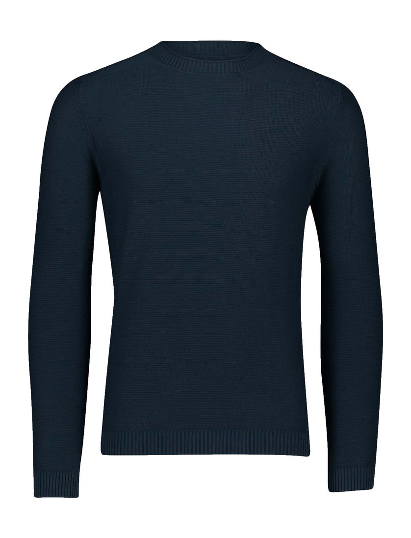 Camel Active trui ronde hals donkerblauw katoen