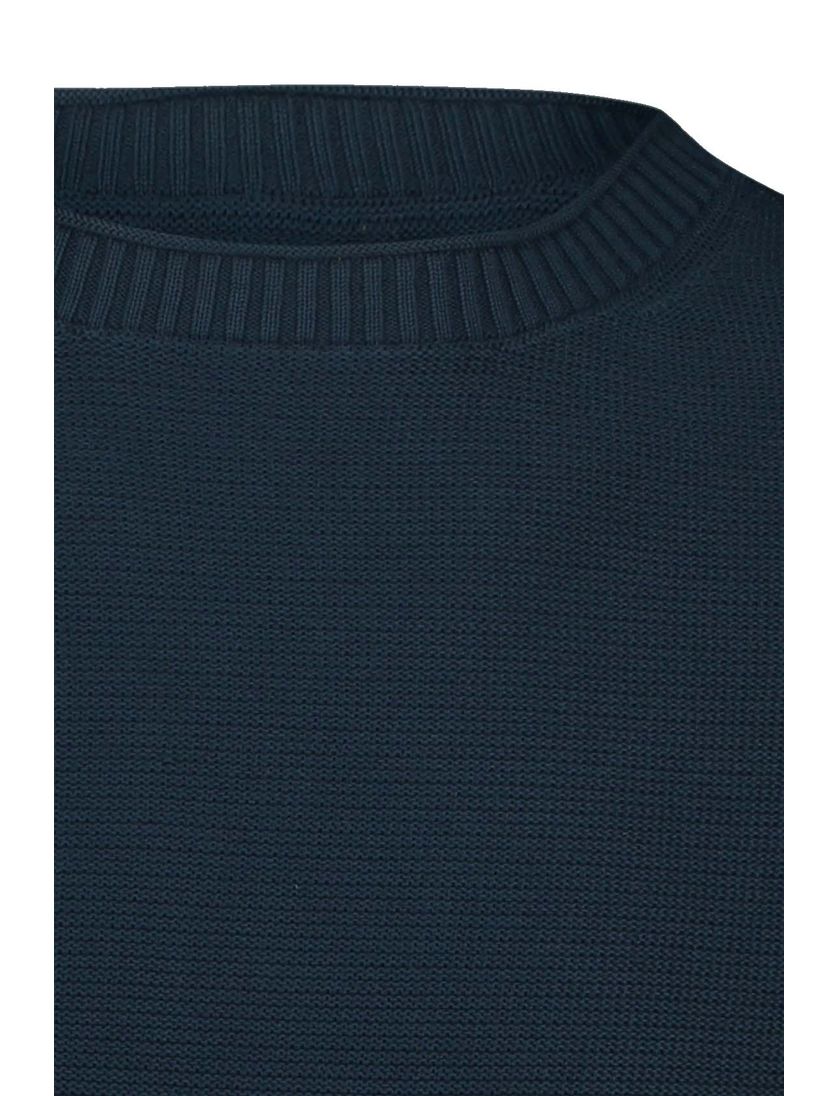 Camel Active trui ronde hals donkerblauw katoen