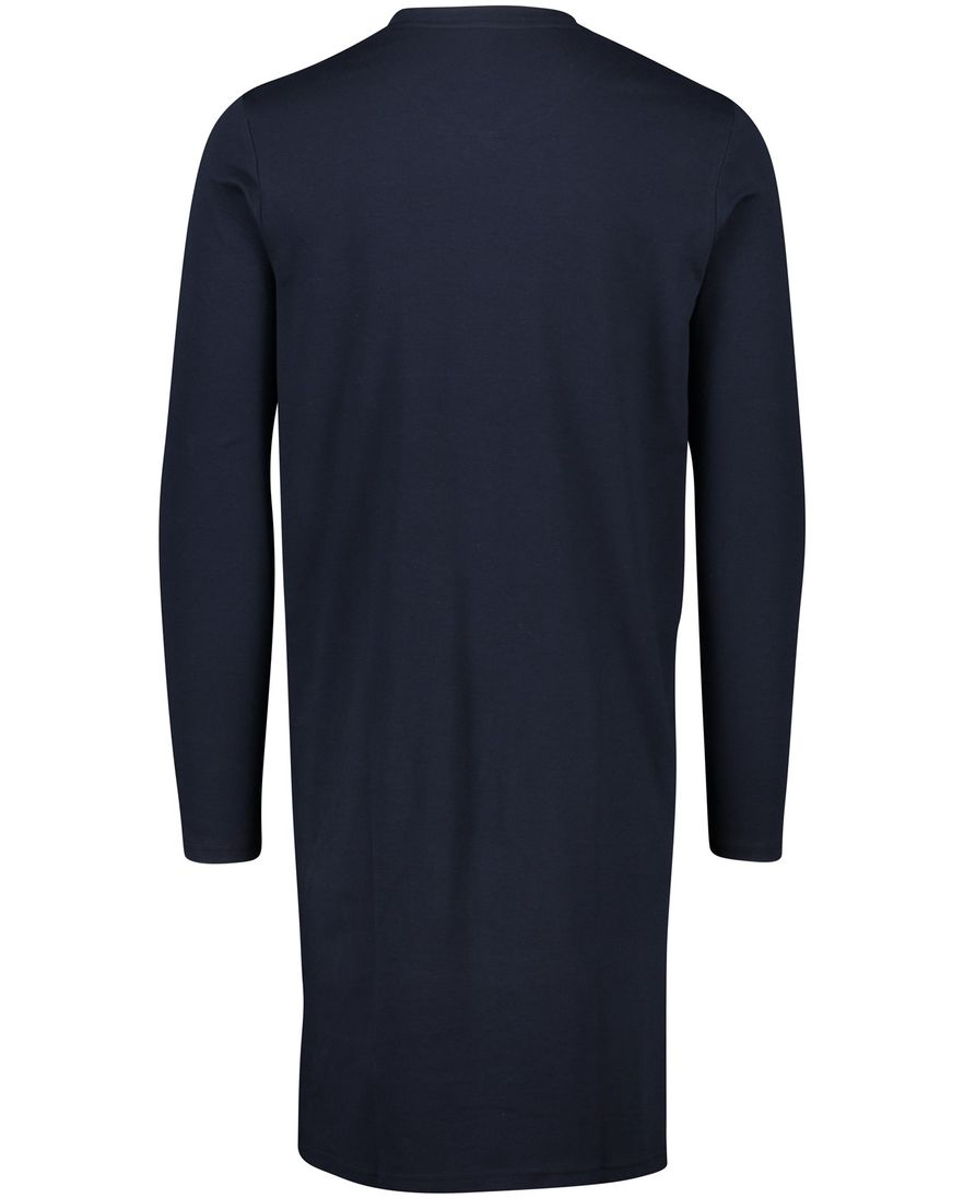 Schiesser nachthemd effen donkerblauw katoen