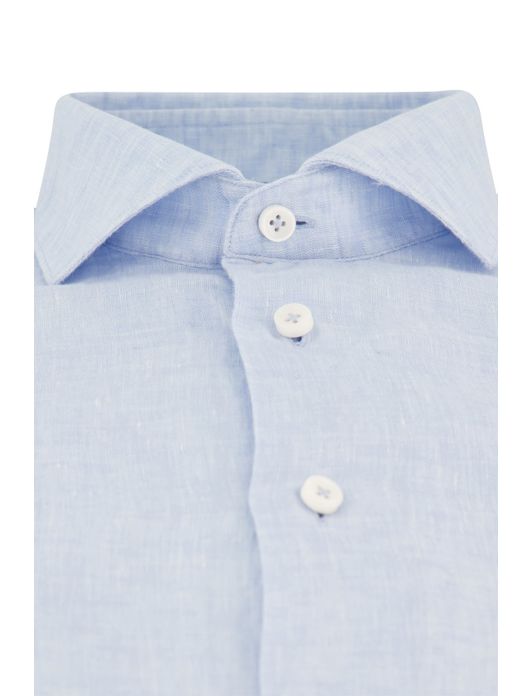 Cavallaro overhemd lichtblauw 100% linnen