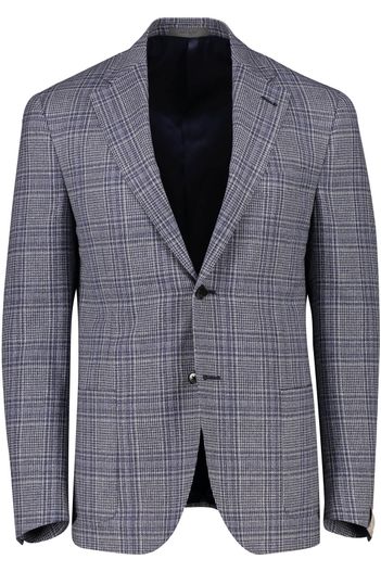 Corneliani Colbert Corneliani blauw geruit zijde borstzak