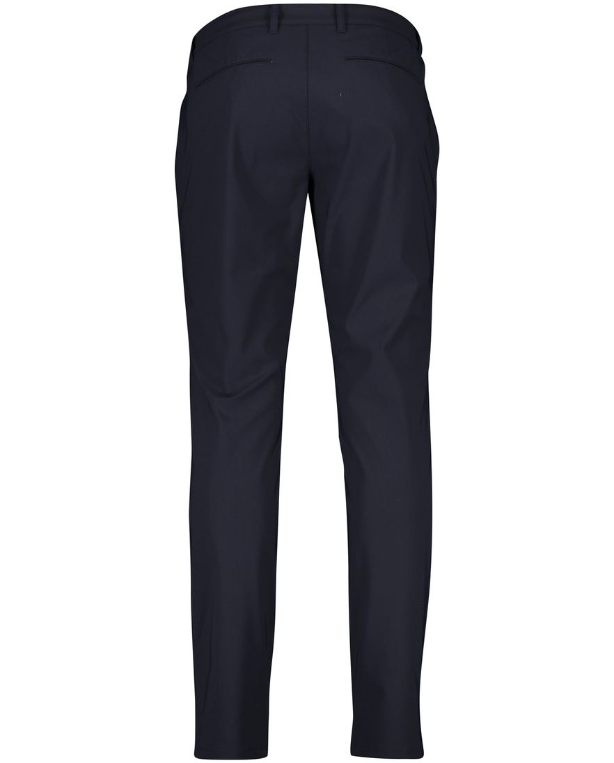 North84 Pantalon chino effen donkerblauw normale fit