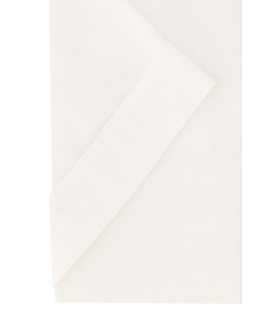 Ledub overhemd korte mouw wit normale fit