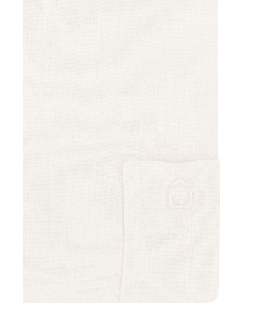 Ledub overhemd korte mouw wit normale fit