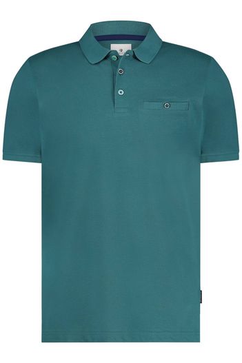 State of Art Poloshirt State of Art wijde fit turquoise effen