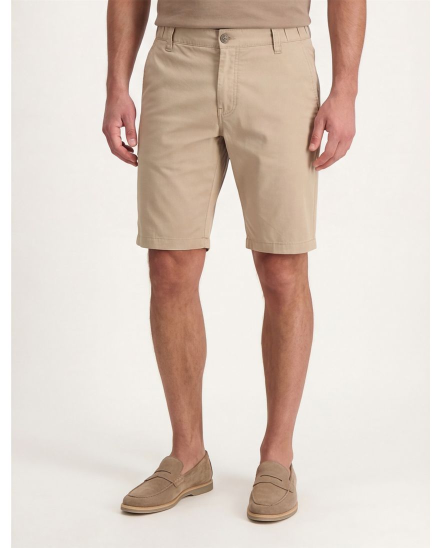 State of Art korte broek beige effen katoen