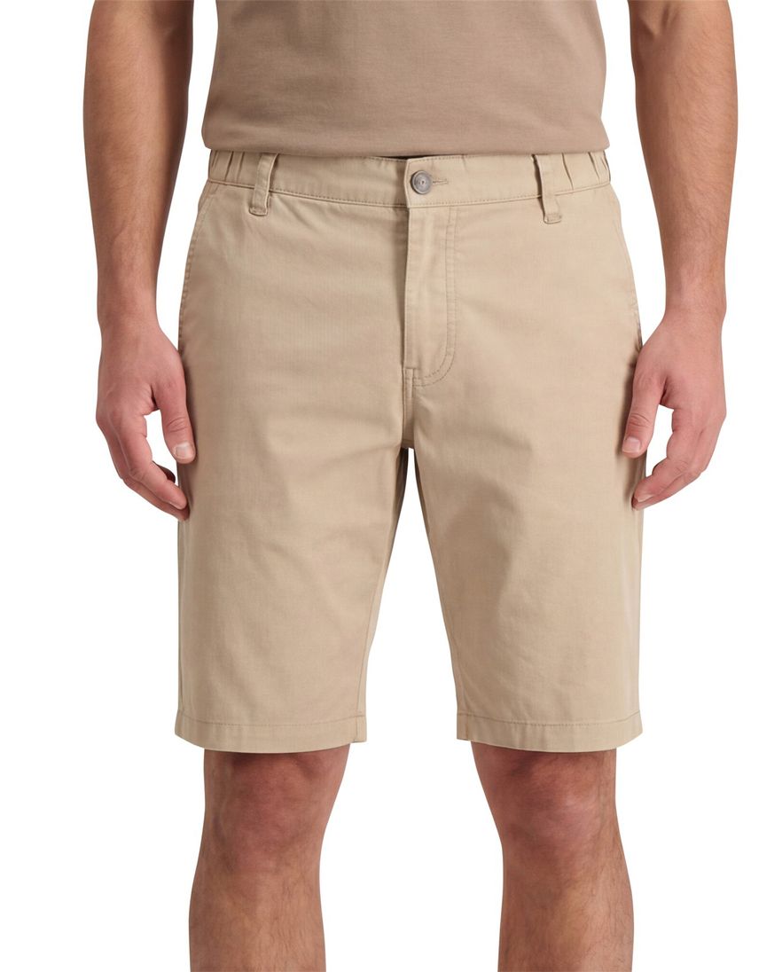 State of Art korte broek beige effen katoen