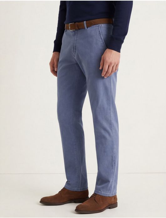 katoenen broek blauw Meyer Roma