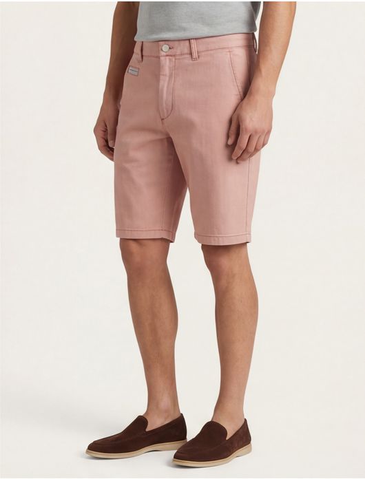 COM4 Flat Front bermuda zalm