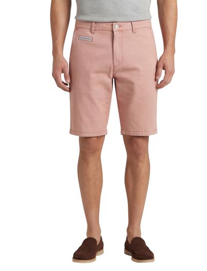 COM4 COM4 korte broek zalm effen katoen