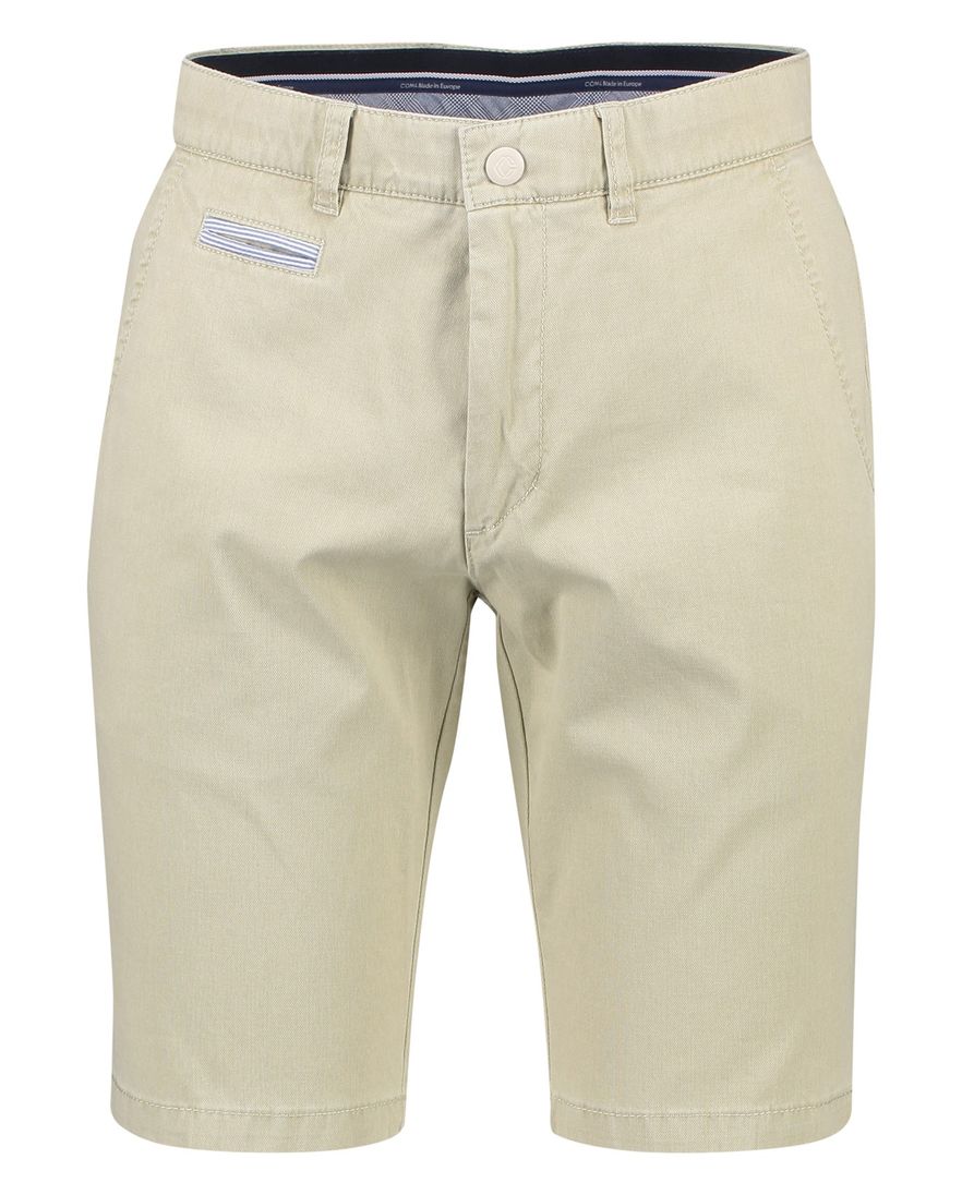 COM4 korte broek uni beige katoen normale fit