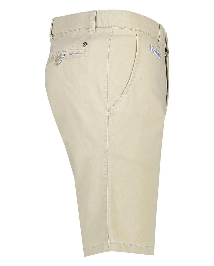 COM4 korte broek uni beige katoen normale fit