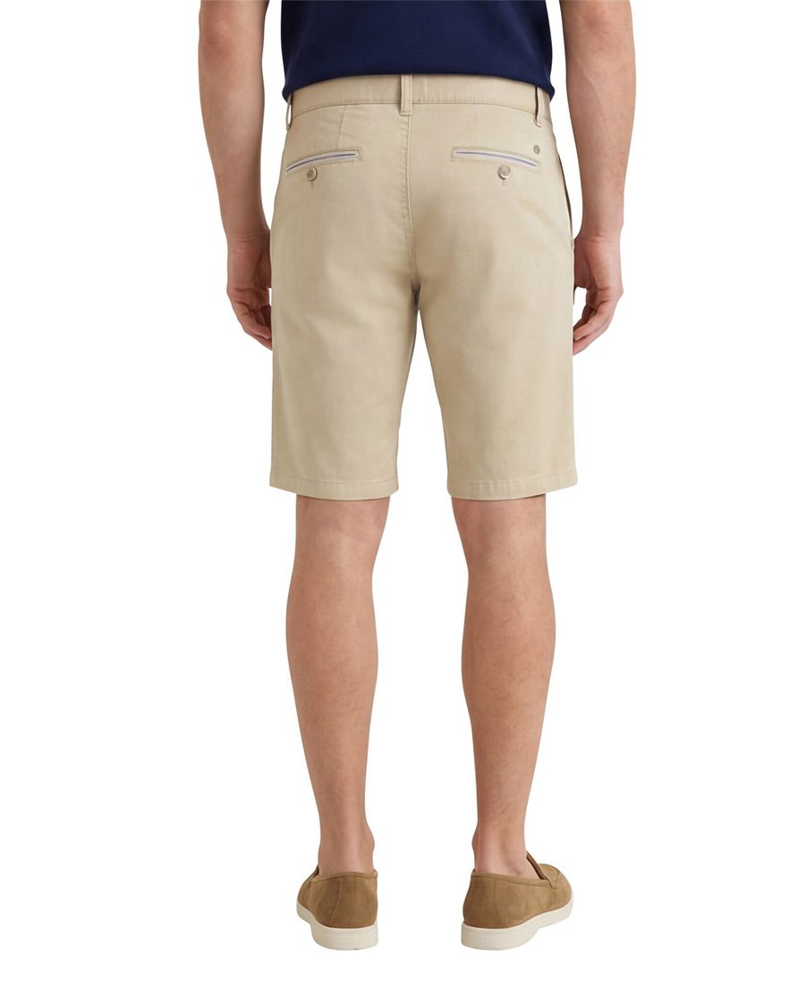 COM4 korte broek uni beige katoen normale fit