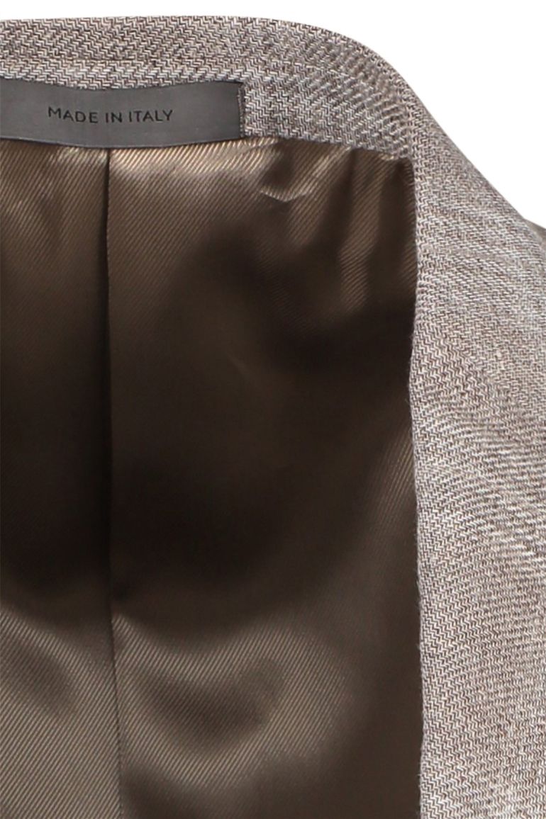 Corneliani colbert bruin geruit linnen