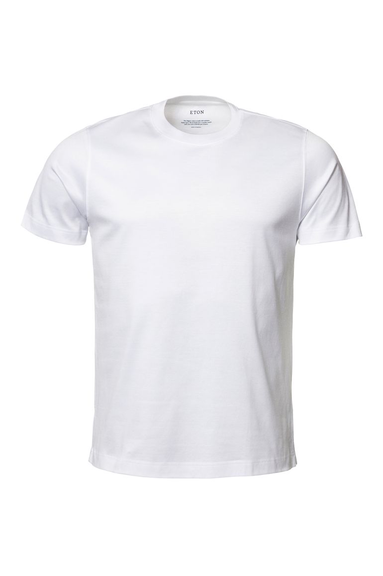 Eton Filo di Scozia T-shirt wit slim fit