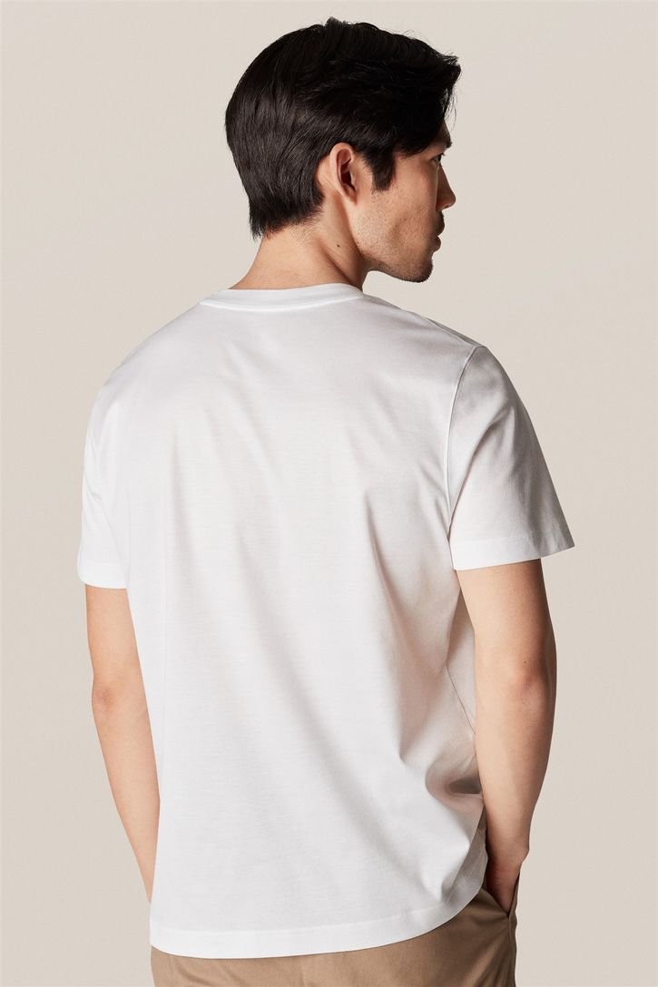 Eton Filo di Scozia T-shirt wit slim fit
