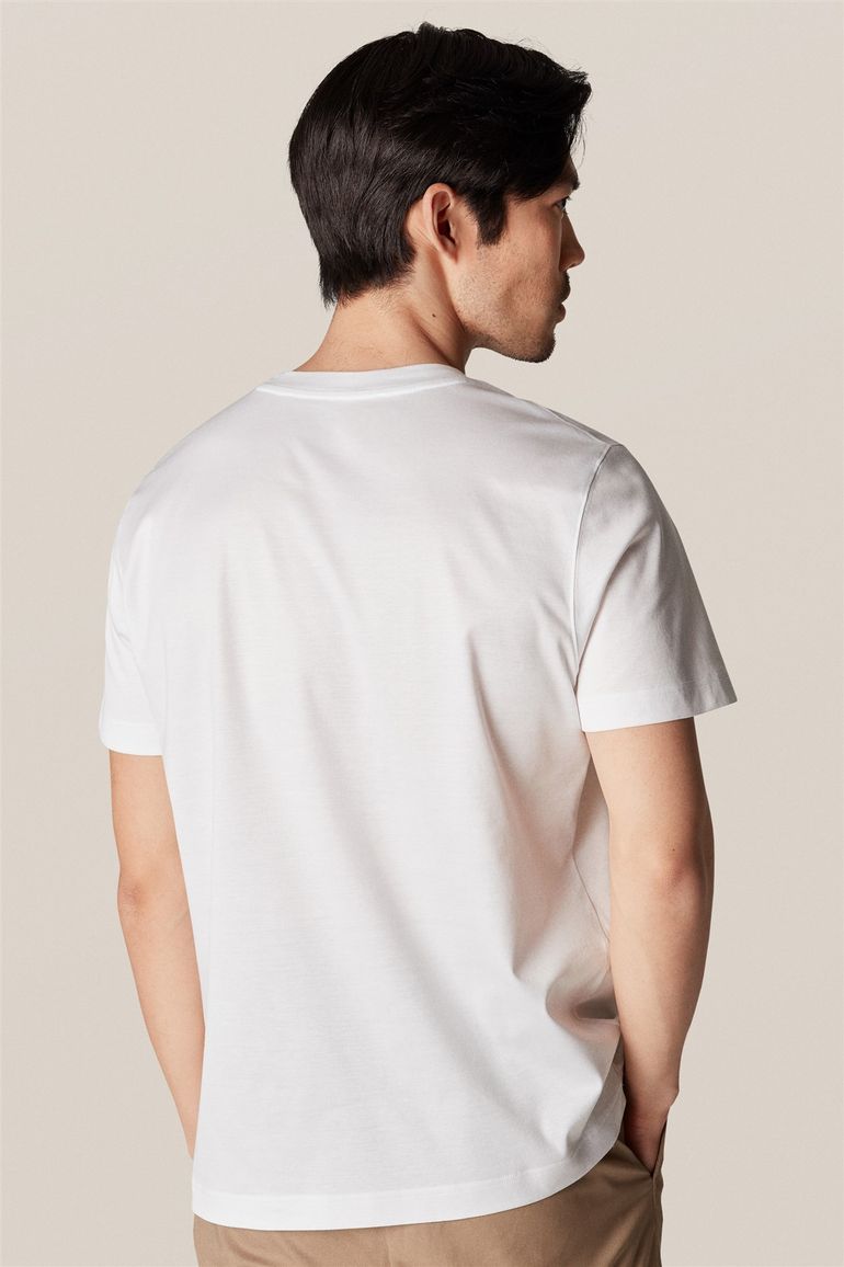 Eton Filo di Scozia T-shirt wit slim fit