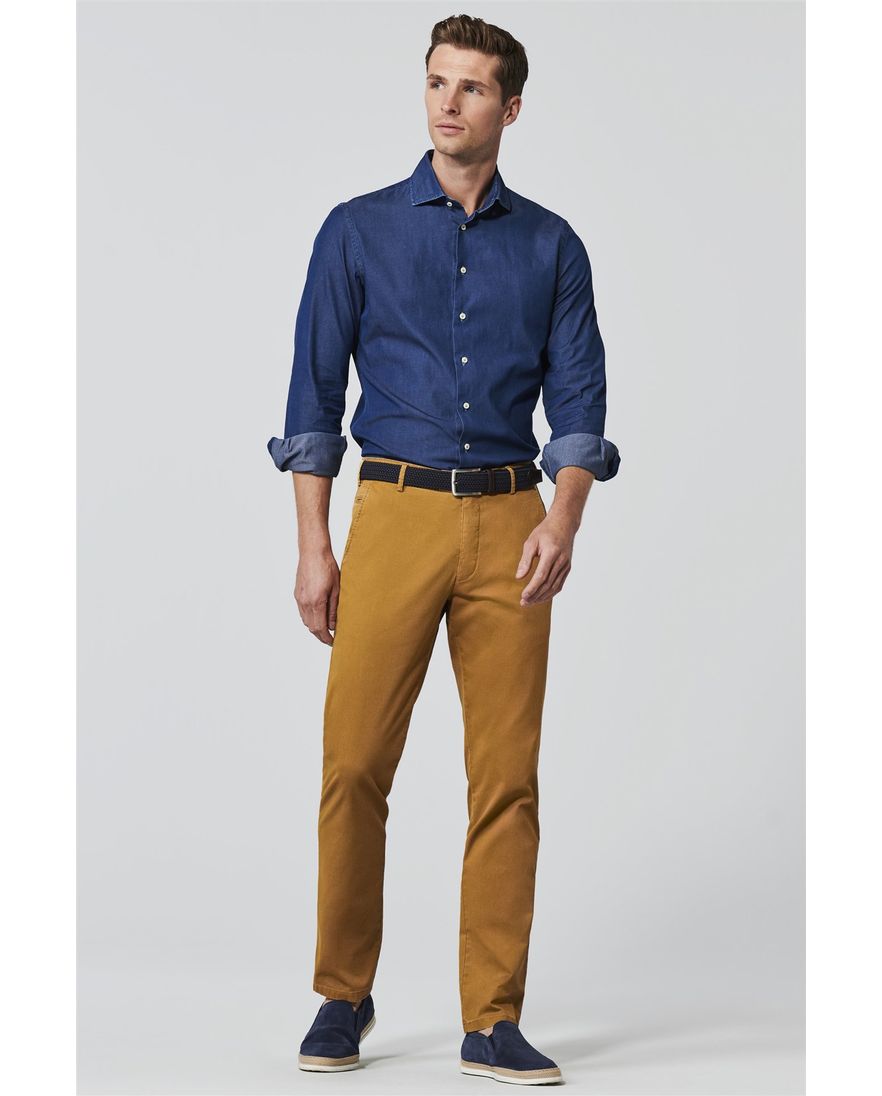 Meyer Pantalon camel effen