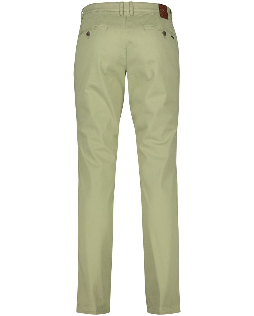M.E.N.S. katoenen broek effen groen normale fit