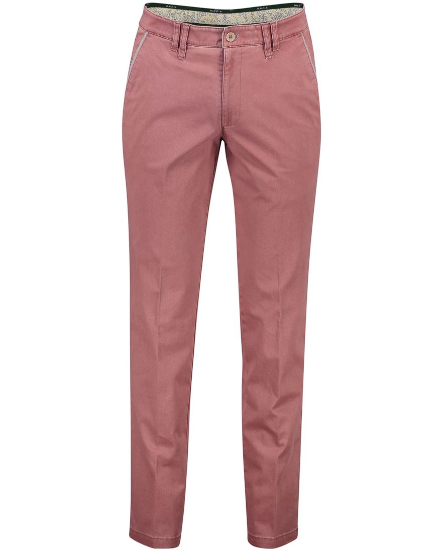 M.E.N.S. chino rood effen katoen