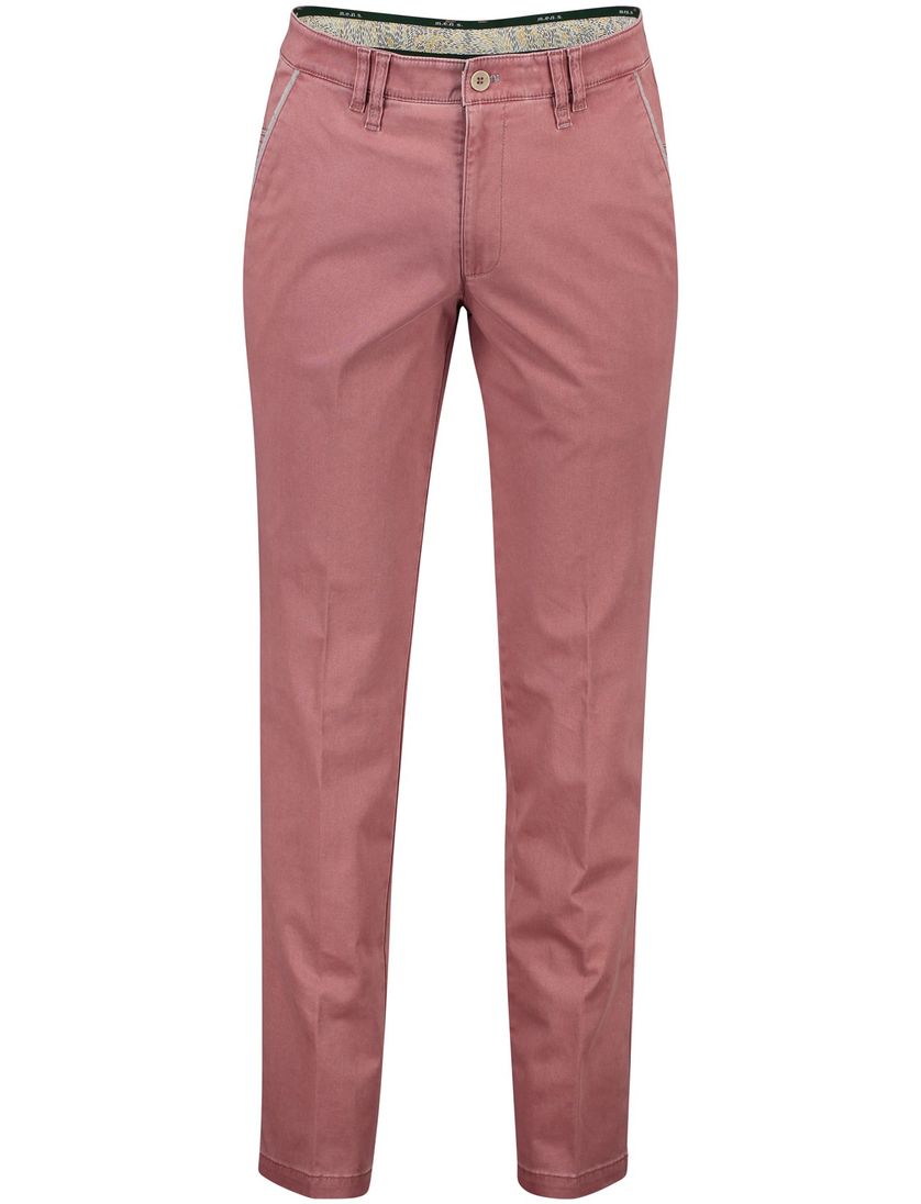 M.E.N.S. katoenen broek rood effen katoen