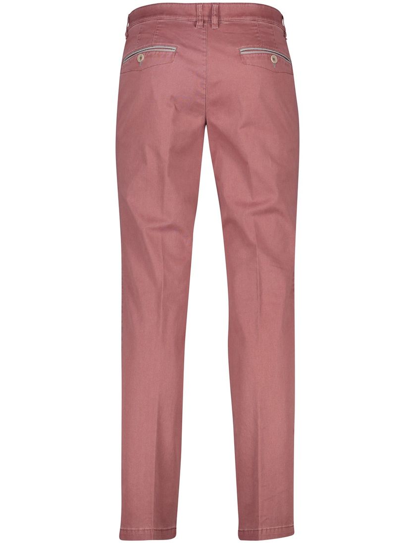 M.E.N.S. katoenen broek rood effen katoen