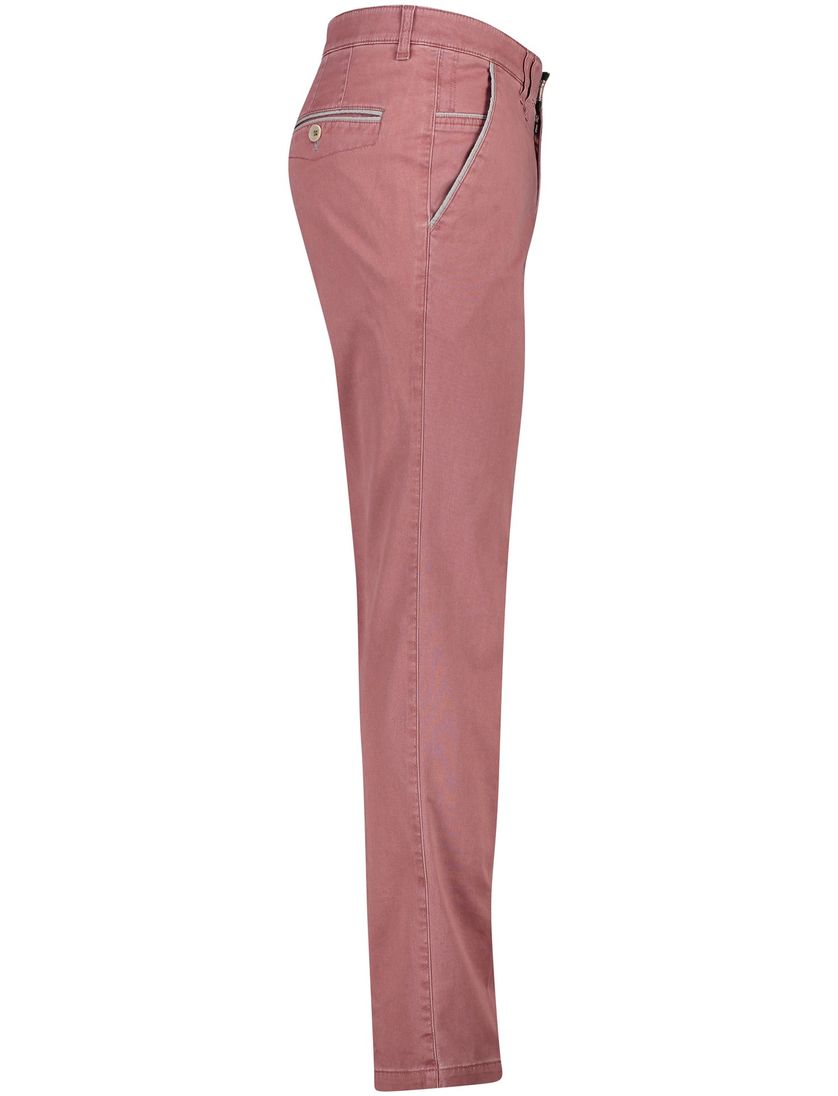 M.E.N.S. katoenen broek rood effen katoen